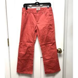 Talbots Petites Jeans, Coral Cropped Ankle Pants, Women's Size 6P